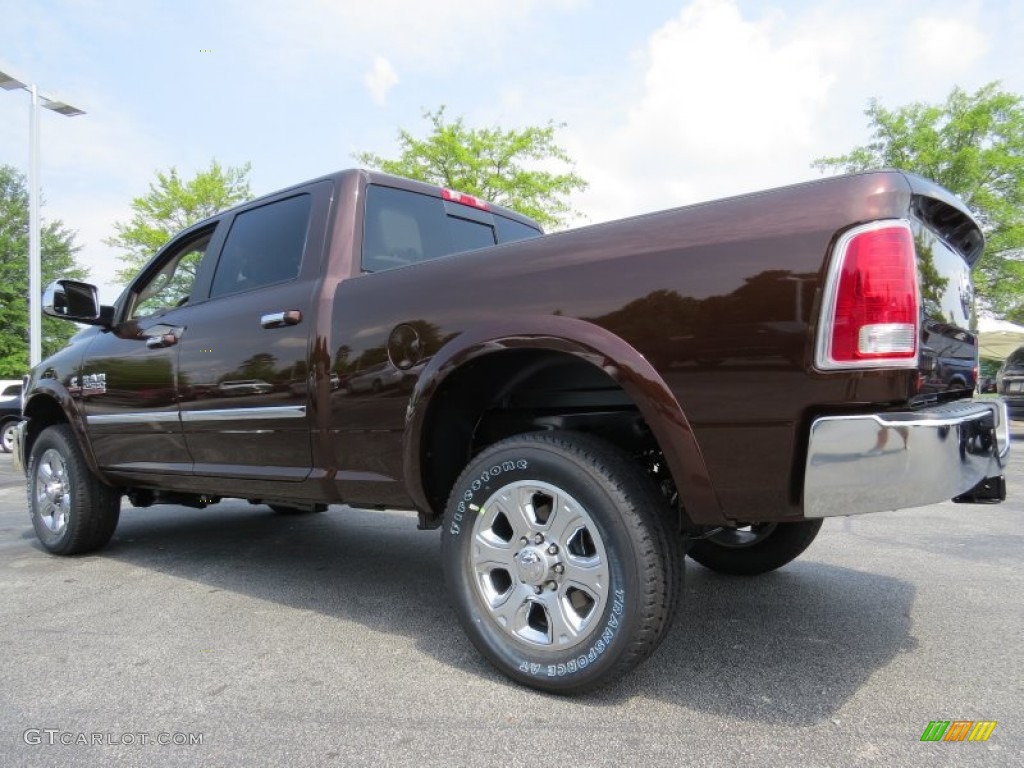 2014 2500 Laramie Crew Cab 4x4 - Western Brown / Canyon Brown/Light Frost Beige photo #2