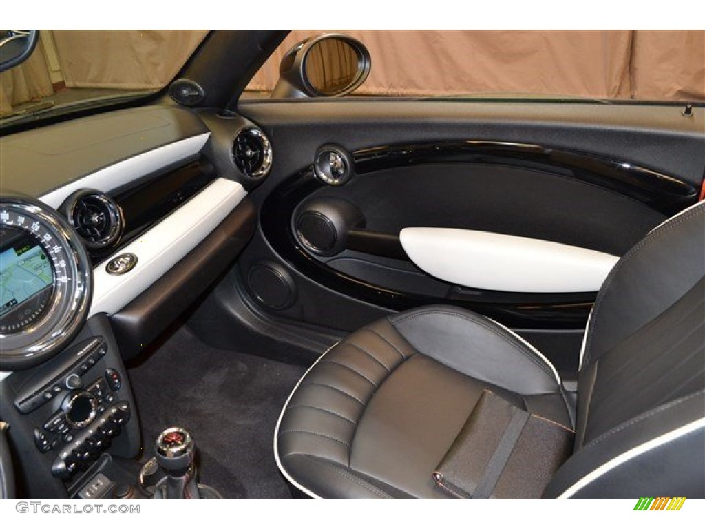 2013 Cooper John Cooper Works Convertible - Spice Orange Metallic / Carbon Black Lounge Leather photo #25