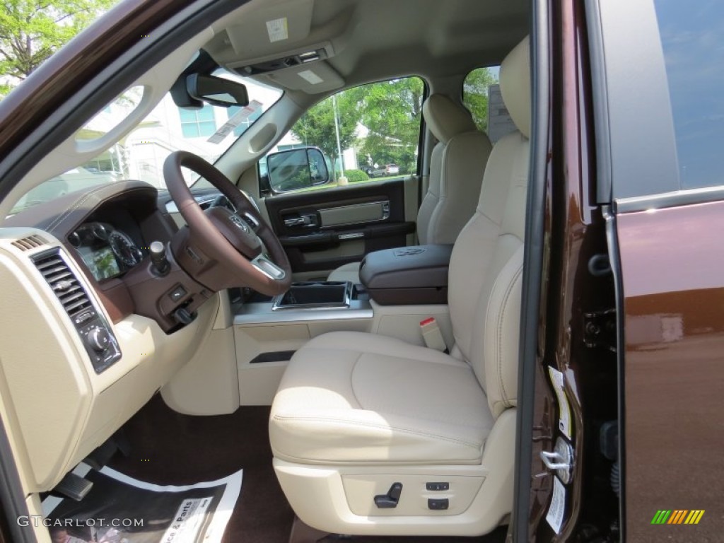 2014 2500 Laramie Crew Cab 4x4 - Western Brown / Canyon Brown/Light Frost Beige photo #7