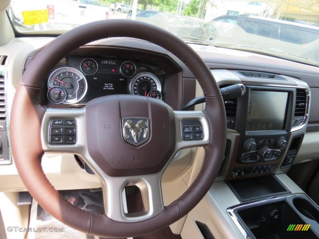 2014 2500 Laramie Crew Cab 4x4 - Western Brown / Canyon Brown/Light Frost Beige photo #8