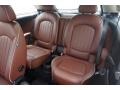 2014 Mini Cooper Lounge Red Copper Leather/Carbon Black Interior Rear Seat Photo