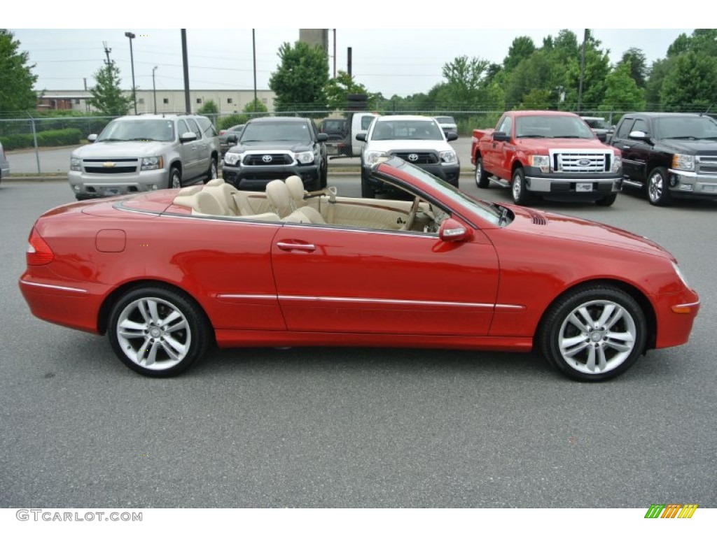 Mars Red 2008 Mercedes-Benz CLK 350 Cabriolet Exterior Photo #94861109