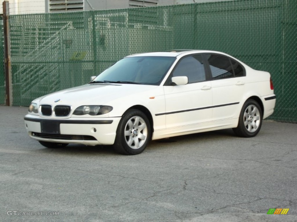 2003 3 Series 325i Sedan - Alpine White / Beige photo #4