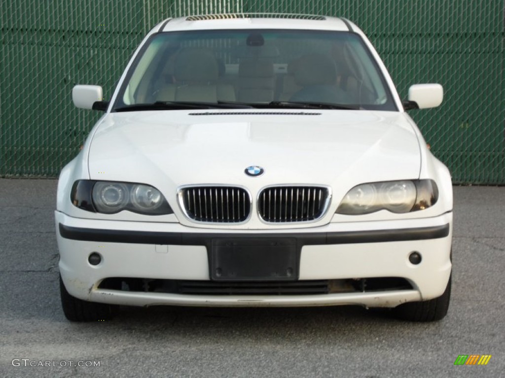 2003 3 Series 325i Sedan - Alpine White / Beige photo #15