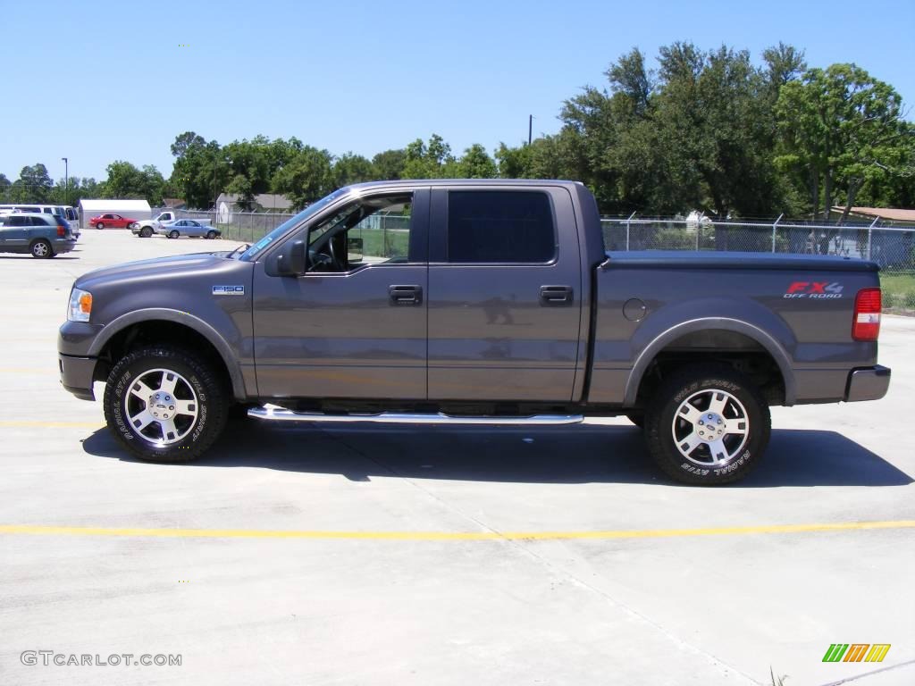 2005 F150 FX4 SuperCrew 4x4 - Dark Shadow Grey Metallic / Black photo #6