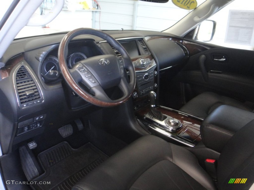 Graphite Interior 2012 Infiniti QX 56 4WD Photo #94864127