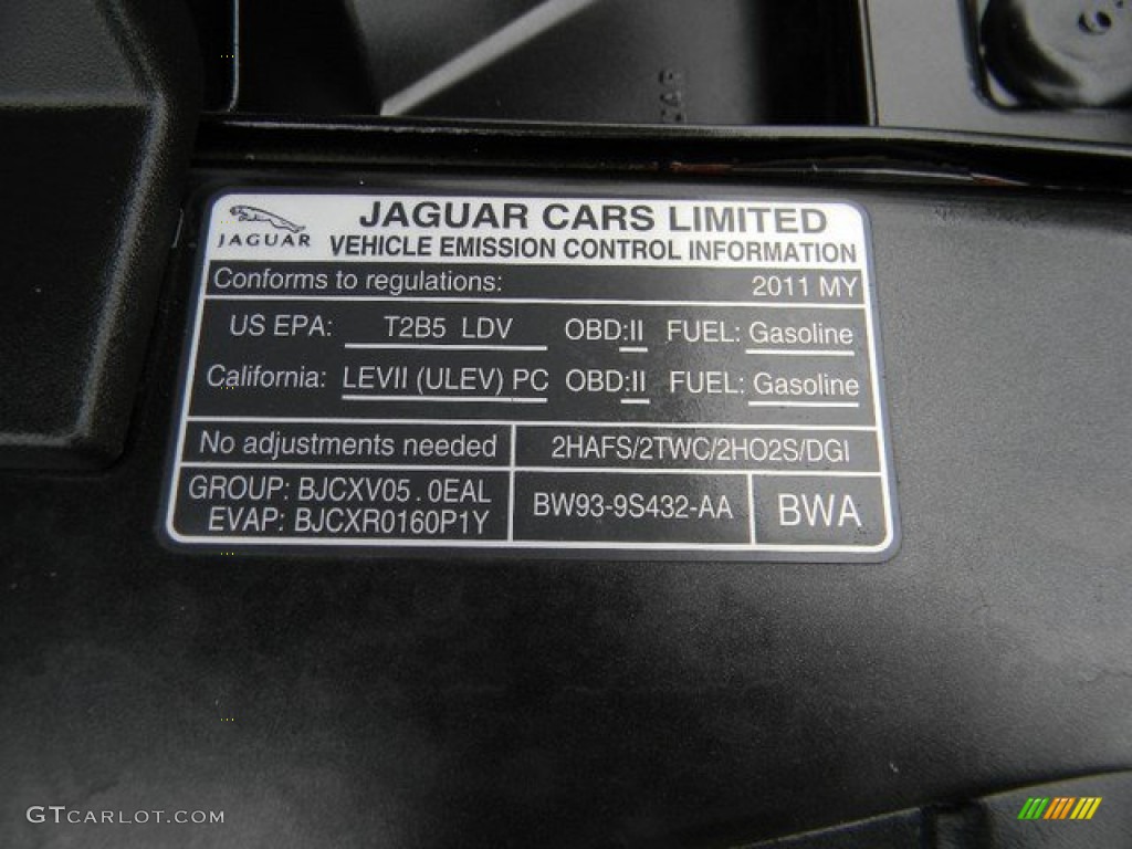 2011 XJ XJL - Stratus Grey Metallic / Jet Black/Ivory photo #64