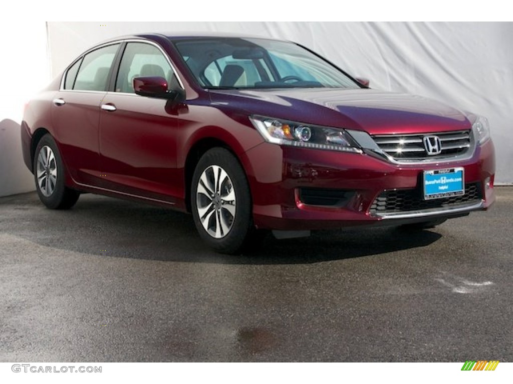 2014 Accord LX Sedan - Basque Red Pearl II / Ivory photo #1