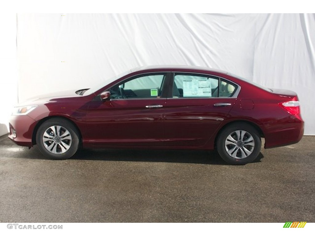 2014 Accord LX Sedan - Basque Red Pearl II / Ivory photo #4
