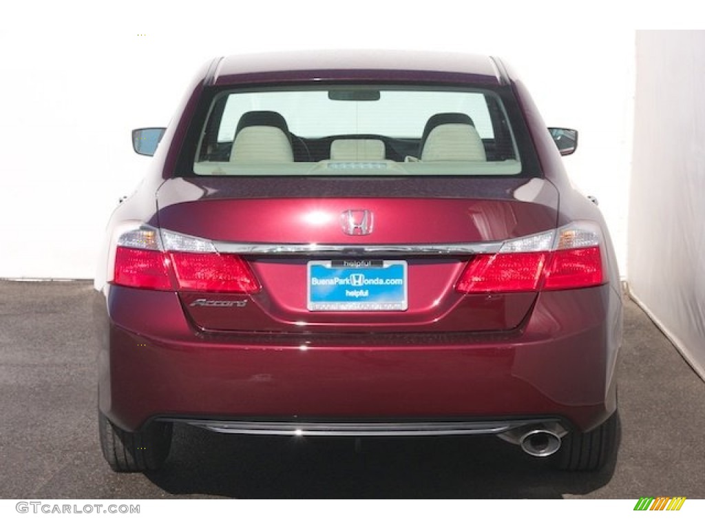 2014 Accord LX Sedan - Basque Red Pearl II / Ivory photo #6