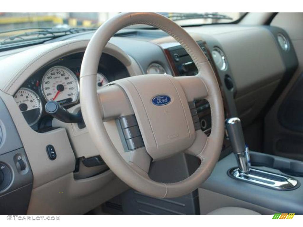 2006 F150 Lariat SuperCrew 4x4 - Dark Stone Metallic / Tan photo #18