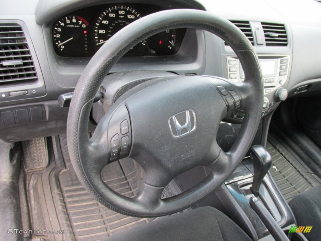 2007 Honda Accord SE Sedan Black Steering Wheel Photo #94869530