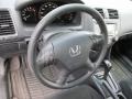 2007 Honda Accord Black Interior Steering Wheel Photo