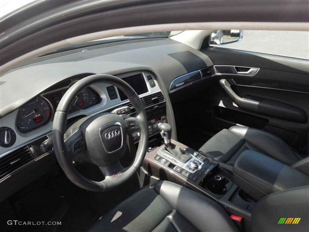 Black Interior 2010 Audi S6 5.2 quattro Sedan Photo #94872875