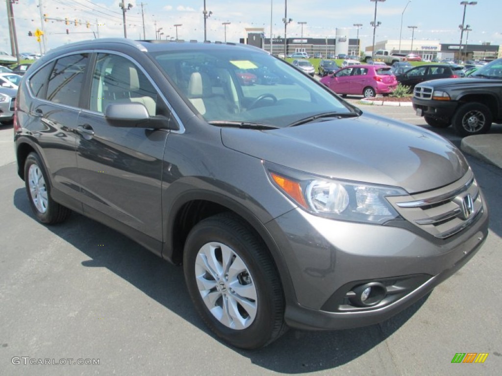 2013 CR-V EX-L AWD - Urban Titanium Metallic / Gray photo #1