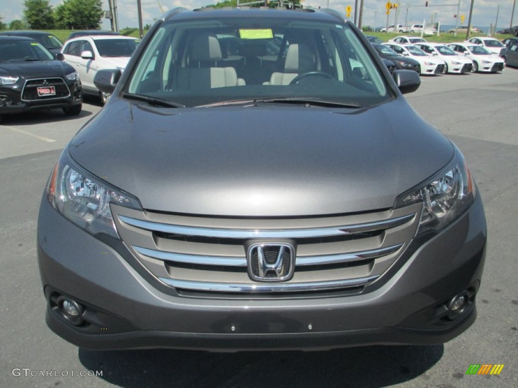 2013 CR-V EX-L AWD - Urban Titanium Metallic / Gray photo #2