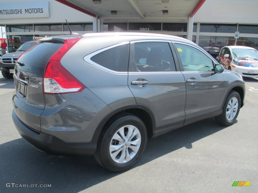 2013 CR-V EX-L AWD - Urban Titanium Metallic / Gray photo #7