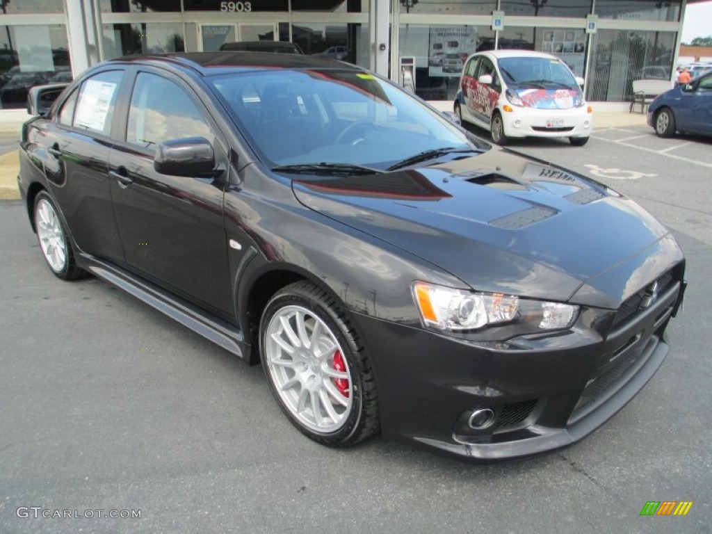 2014 Lancer Evolution GSR - Phantom Black Pearl / Black photo #1