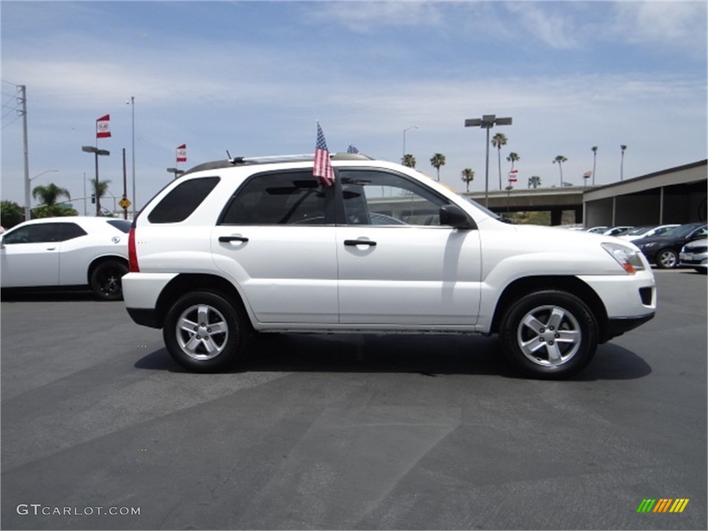 Clear White 2009 Kia Sportage LX V6 Exterior Photo #94877546