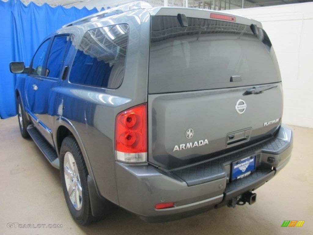 2010 Armada Platinum 4WD - Smoke Gray Metallic / Charcoal photo #6