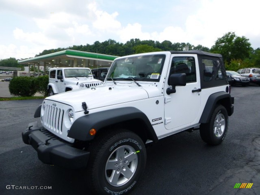 2014 Wrangler Sport 4x4 - Bright White / Black photo #1