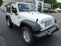 2014 Bright White Jeep Wrangler Sport 4x4  photo #7