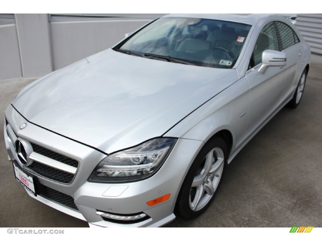 2012 CLS 550 Coupe - Iridium Silver Metallic / Ash/Black photo #3