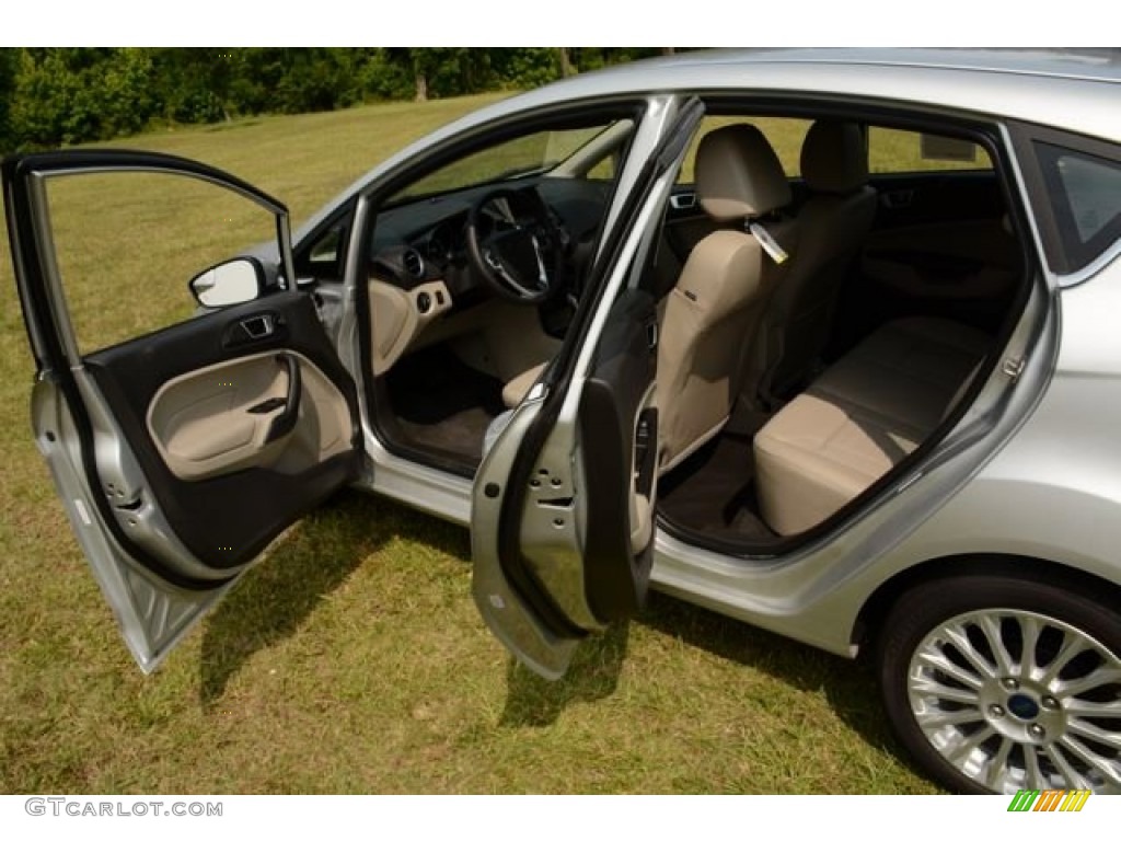 2014 Fiesta Titanium Hatchback - Ingot Silver / Medium Light Stone photo #10