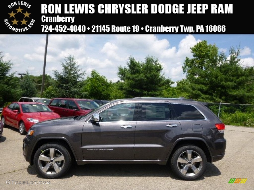 2014 Grand Cherokee Overland 4x4 - Granite Crystal Metallic / Overland Morocco Black photo #1