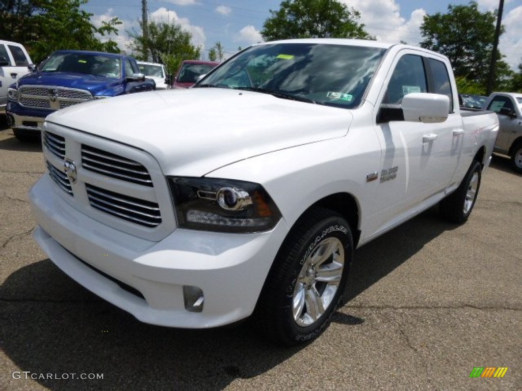 Bright White 2014 Ram 1500 Sport Quad Cab 4x4 Exterior Photo #94889261