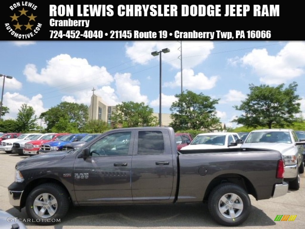 2014 1500 Tradesman Quad Cab 4x4 - Granite Crystal Metallic / Black/Diesel Gray photo #1