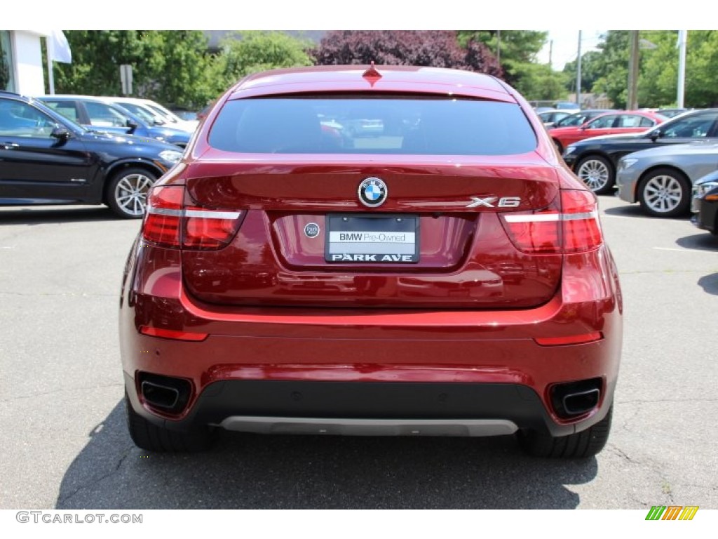 2014 X6 xDrive50i - Vermillion Red Metallic / Black photo #4
