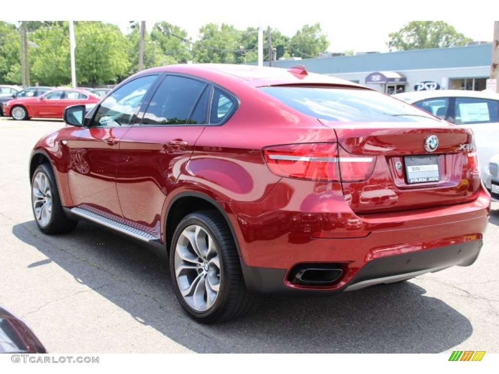 2014 X6 xDrive50i - Vermillion Red Metallic / Black photo #5