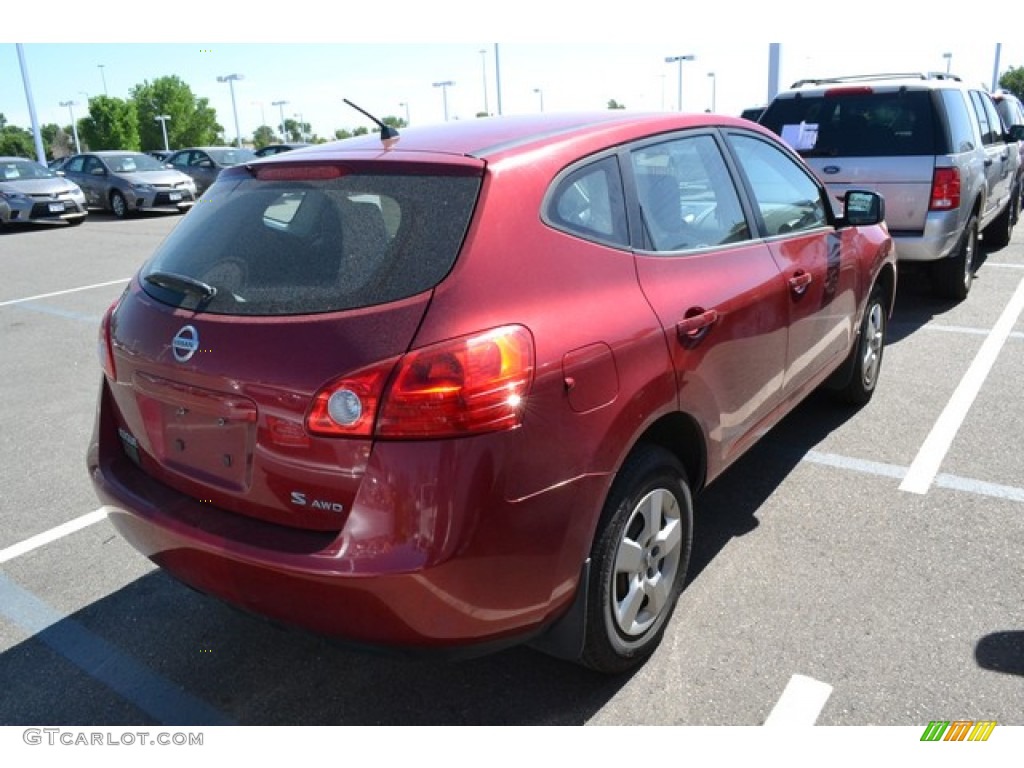 2009 Rogue S AWD - Venom Red / Gray photo #2