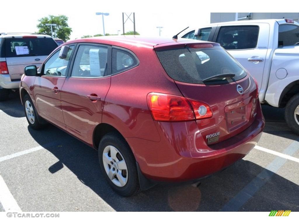 2009 Rogue S AWD - Venom Red / Gray photo #3