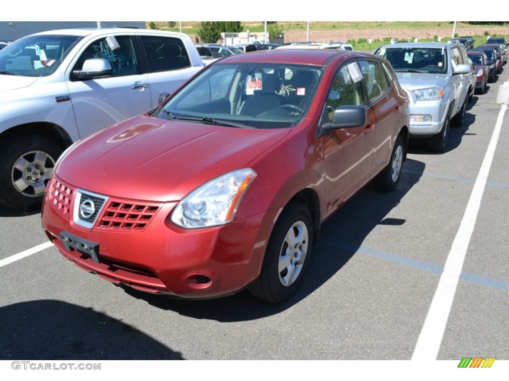 2009 Rogue S AWD - Venom Red / Gray photo #4