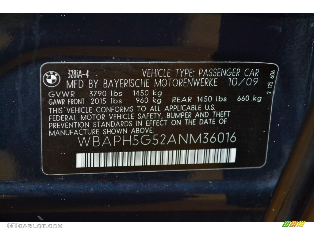 2010 3 Series 328i Sedan - Monaco Blue Metallic / Gray Dakota Leather photo #11