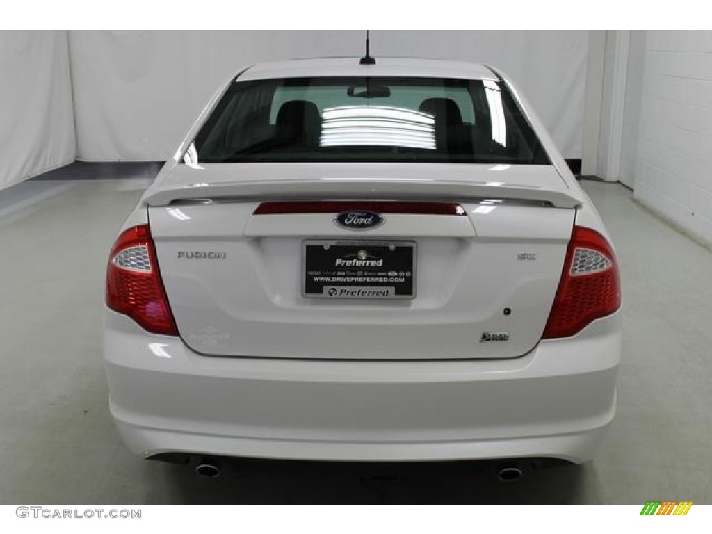 2010 Fusion SE V6 - White Platinum Tri-coat Metallic / Charcoal Black photo #9