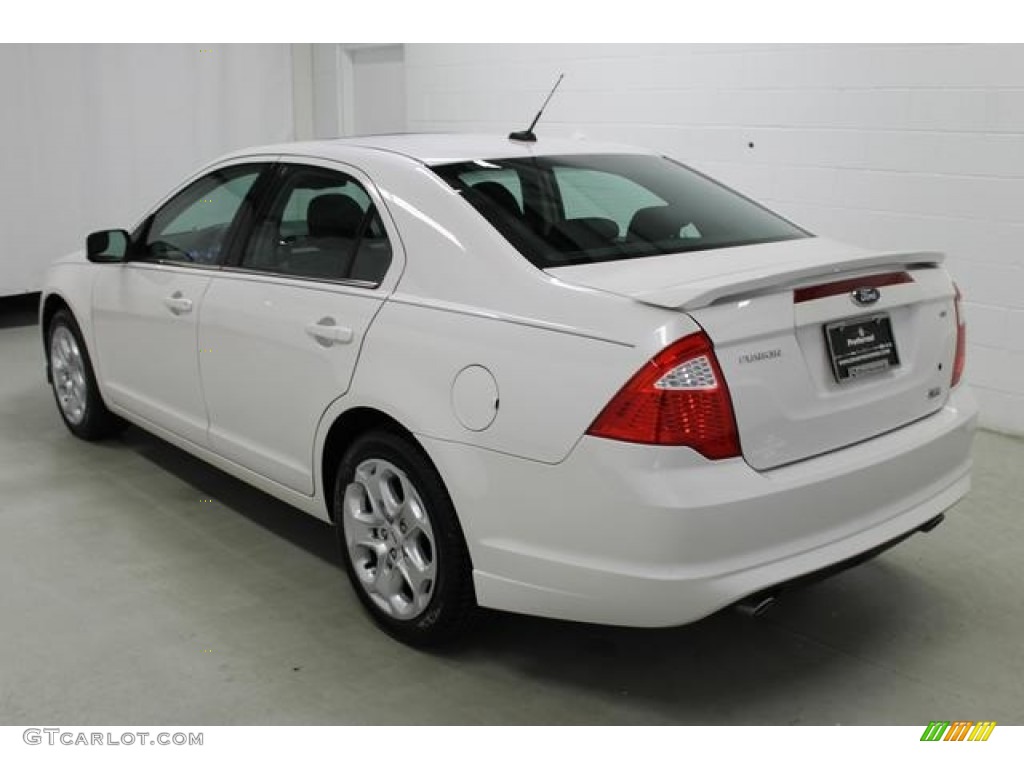 2010 Fusion SE V6 - White Platinum Tri-coat Metallic / Charcoal Black photo #14