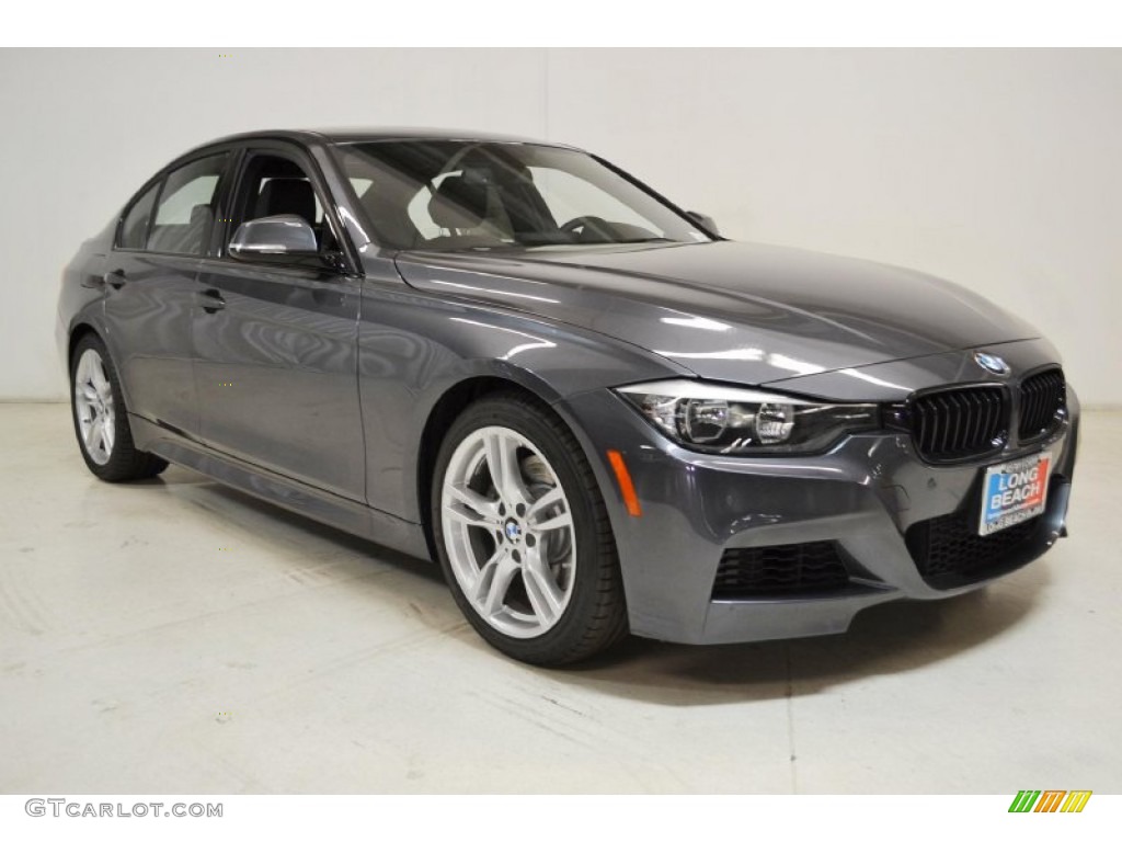 2014 3 Series 328i Sedan - Mineral Grey Metallic / Black photo #2