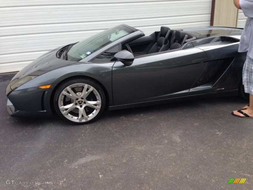 2010 Gallardo LP560-4 Spyder - Grigio Thalasso (Grey) / Nero Perseus photo #2