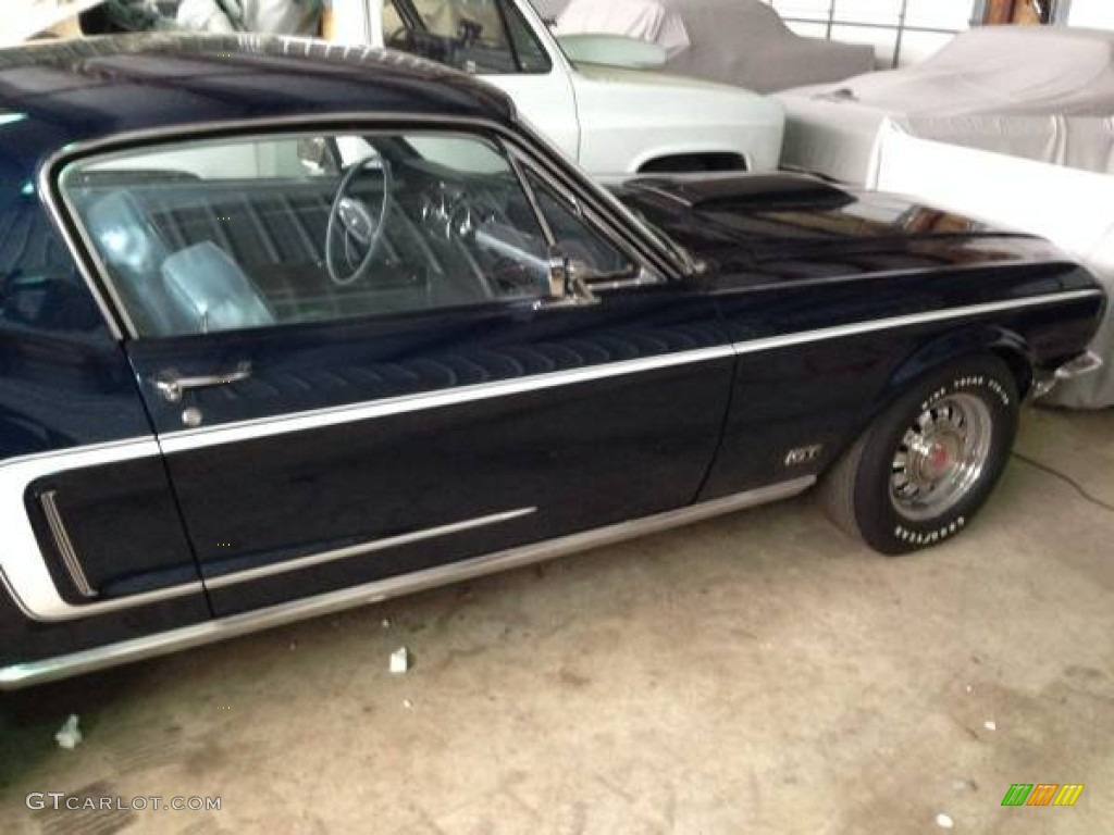 1968 Mustang GT 428 Fastback - Presidential Blue Metallic / Blue photo #3