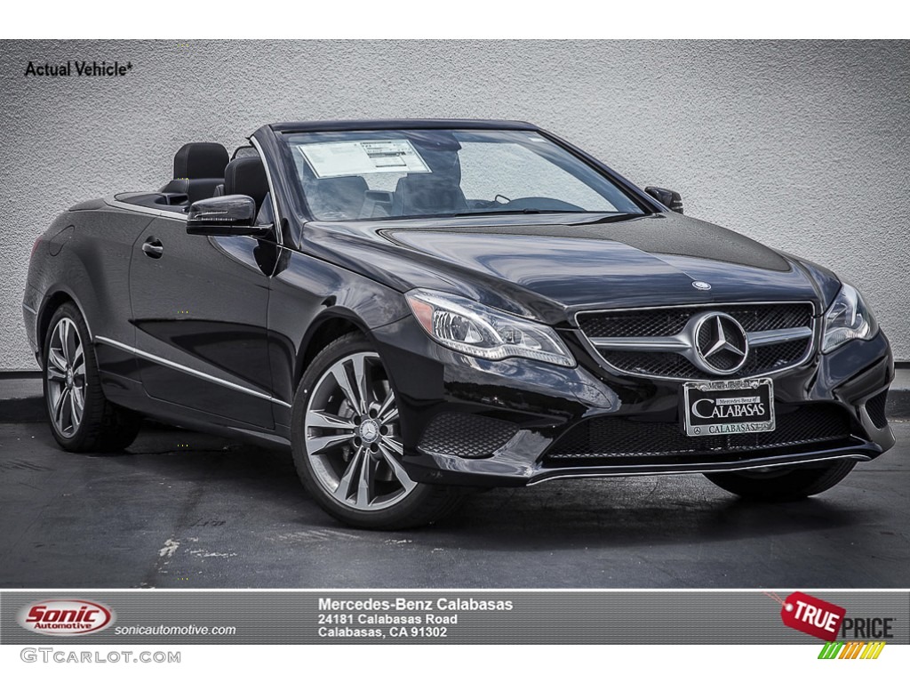 2014 E 350 Cabriolet - Black / Black photo #1