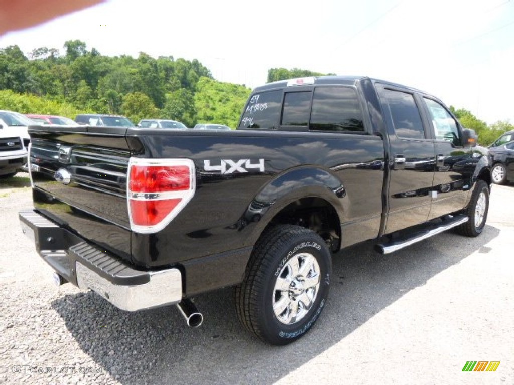 2014 F150 XLT SuperCrew 4x4 - Tuxedo Black / Steel Grey photo #8