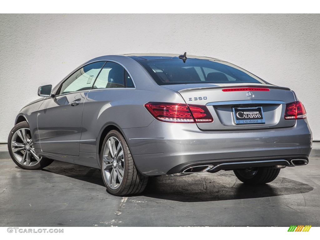 2014 E 350 Coupe - Paladium Silver Metallic / Black photo #2