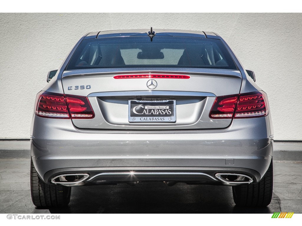 2014 E 350 Coupe - Paladium Silver Metallic / Black photo #3