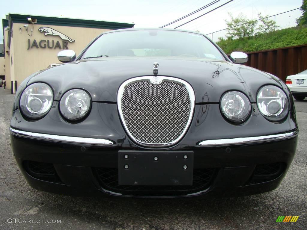Ebony Black 2007 Jaguar S-Type R Sport Exterior Photo #9490733
