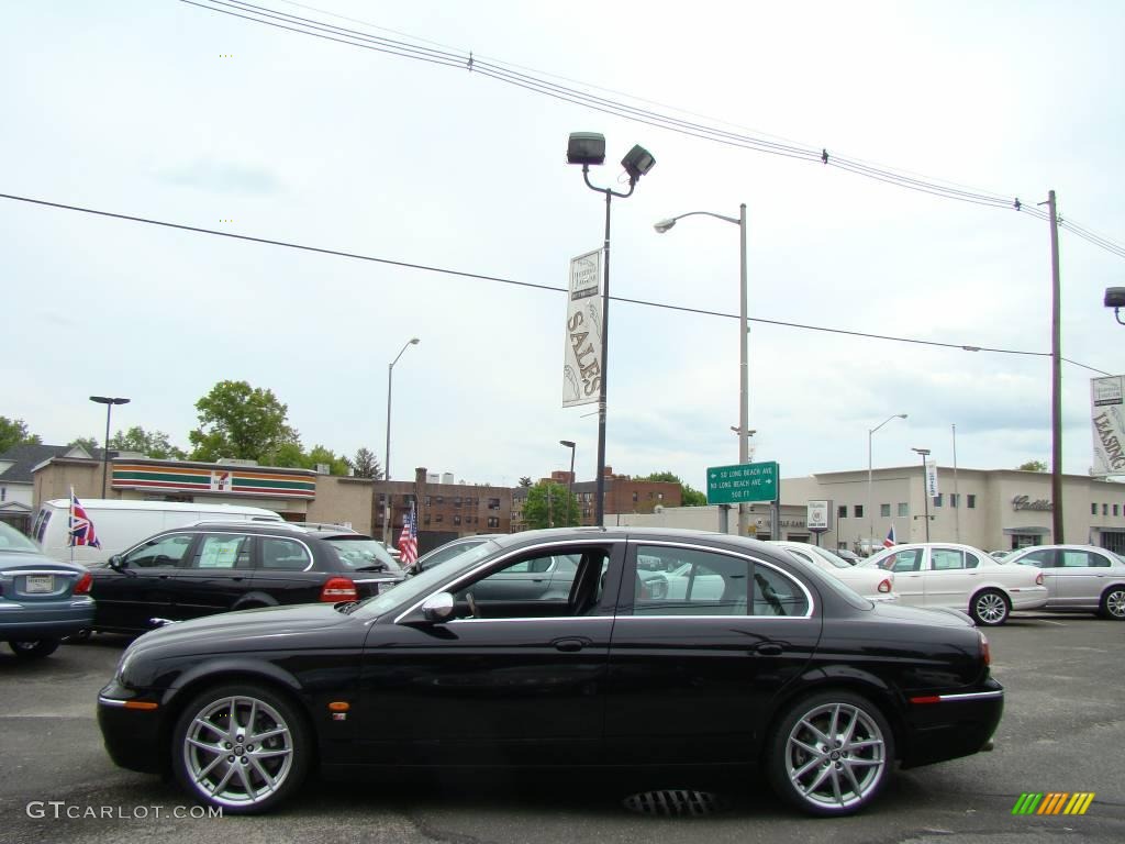 Ebony Black 2007 Jaguar S-Type R Sport Exterior Photo #9490738