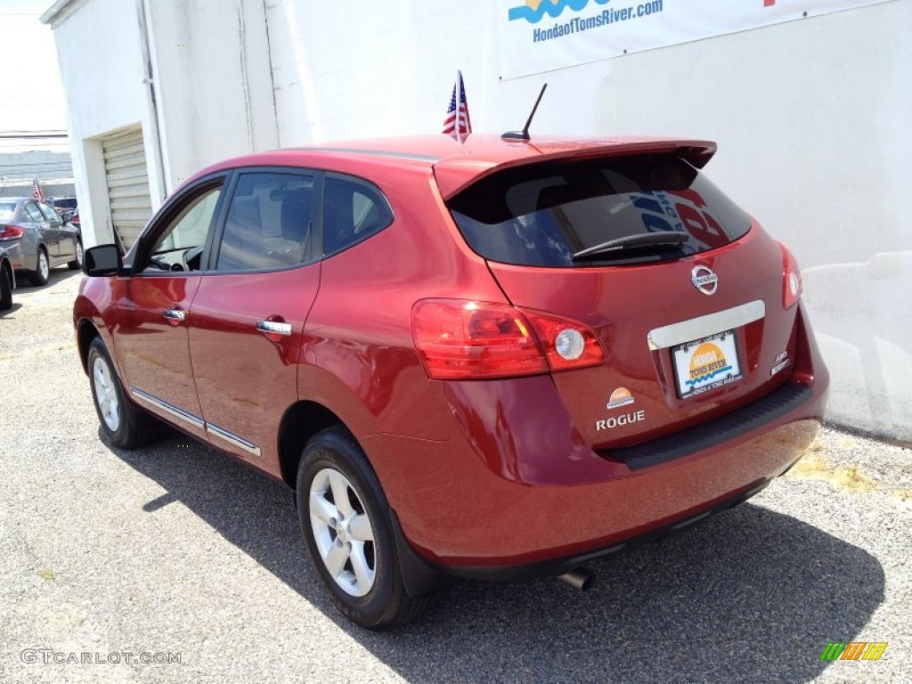 2012 Rogue S Special Edition AWD - Cayenne Red / Black photo #7