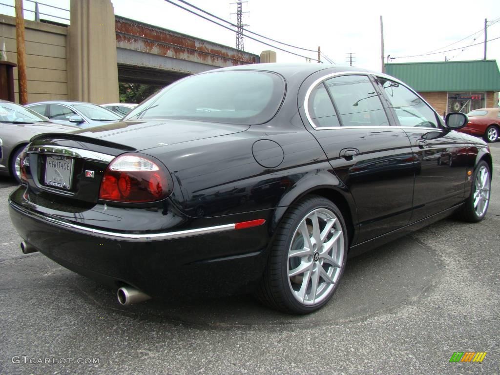 Ebony Black 2007 Jaguar S-Type R Sport Exterior Photo #9490753